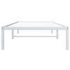 vidaXL Estructura de cama sin colch&oacute;n metal blanco 90x200 cm