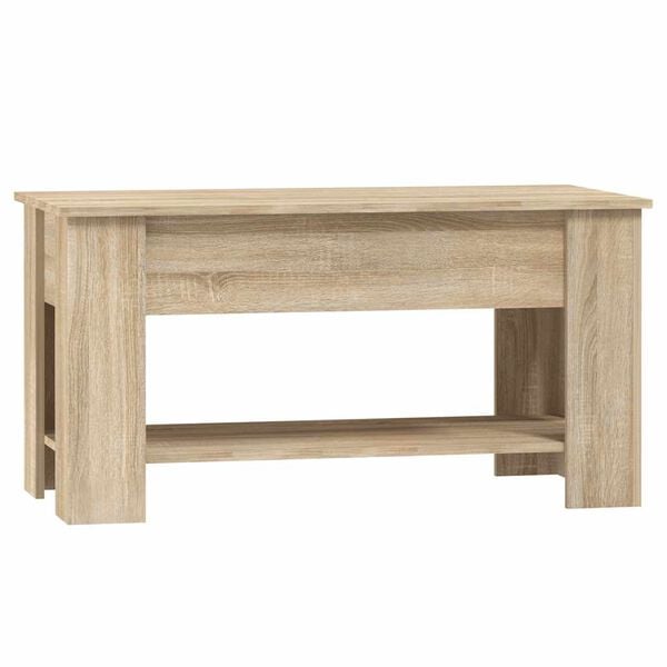 vidaXL Mesa de centro madera de ingenier&iacute;a roble Sonoma 101x49x52 cm