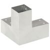 vidaXL Conectores de postes en forma de Y metal galvanizado 71x71 mm