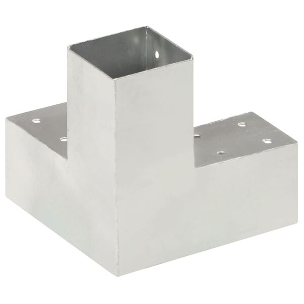 vidaXL Conectores de postes en forma de Y metal galvanizado 71x71 mm