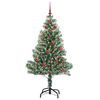 vidaXL &Aacute;rbol de Navidad Artificial Nevado con Luz LED Verde y 150 cm