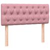 vidaXL Cama box spring con colch&oacute;n terciopelo rosa 120x210 cm