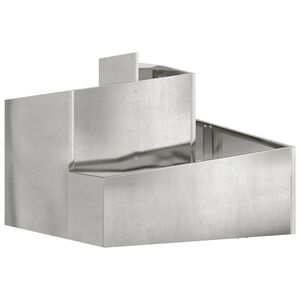 vidaXL Macetero de Jard&iacute;n Plateado 60 x 60 x 50 cm Acero Galvanizado