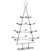 vidaXL &Aacute;rbol de Navidad para decoraci&oacute;n metal negro 140 cm