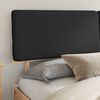 vidaXL Estructura de Cama con Cabecera Tapizada Negro 180 x 200 cm