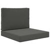 vidaXL Coj&iacute;n para sof&aacute; de exterior Poli&eacute;ster Gris antracita 60 x 60 cm