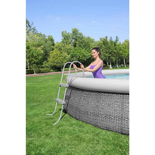 Bestway Escalera para piscina 2 pelda&ntilde;os Flowclear 84 cm