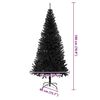 vidaXL &Aacute;rbol de Navidad con 300 LED con soporte Negro 180 cm PVC
