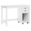 vidaXL Juego de escritorio y gabinete 2 uds. Blanco