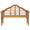 vidaXL Banco de jard&iacute;n queen con coj&iacute;n madera maciza de acacia 135 cm