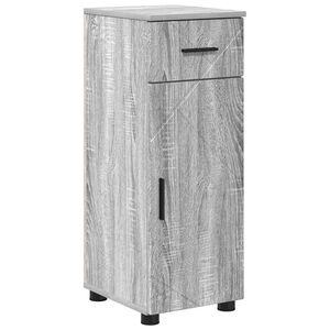 vidaXL Gabinete de Ba&ntilde;o con caj&oacute;n Gris Sonoma 30 x 35 x 80 cm
