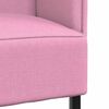 vidaXL Sofa de Espalda Alta 101cm Rosa tela