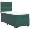 vidaXL Cama box spring con colch&oacute;n terciopelo verde oscuro 90x200 cm