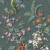 DUTCH WALLCOVERINGS Papel de pared Tropical azul y verde