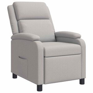 vidaXL Recliner Gris Nube Tela
