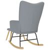 vidaXL Sillón mecedora con taburete tela gris claro