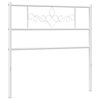 vidaXL Cabecero de repuesto de metal blanco 107 cm