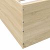vidaXL Estructura de cama madera de ingenier&iacute;a roble Sonoma 90x200 cm