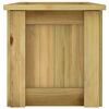 vidaXL Arriate de madera de pino impregnada 196x50x50 cm