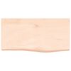 vidaXL Estante de pared madera maciza roble sin tratar 60x30x(2-6) cm