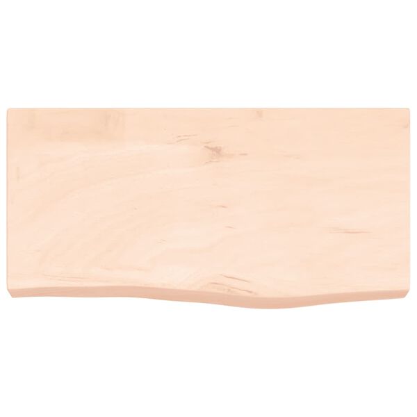 vidaXL Estante de pared madera maciza roble sin tratar 60x30x(2-6) cm