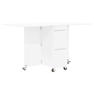 vidaXL Mesa de comedor 140 x 80 x 77 cm Madera de ingenier&iacute;a Blanco