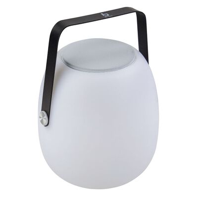Bo-Camp Lámpara de mesa LED con altavoz Bluetooth Wade blanco y negro