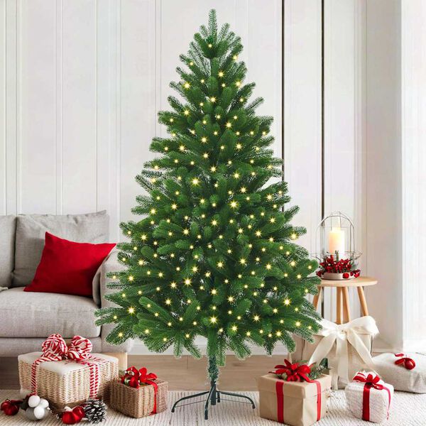 vidaXL &Aacute;rbol de Navidad con 300 LED con soporte Verde 180 cm PE