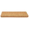 vidaXL Alfombrilla autoadhesiva escalera sisal 15uds sisal 65x21x4cm