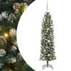 vidaXL &Aacute;rbol Navide&ntilde;o Artificial Delgado Verde y blanco 150 cm