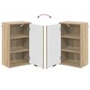 vidaXL Juego de muebles de ba&ntilde;o con caj&oacute;n 3 pcs Roble Sonoma