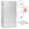 vidaXL Horno ahumador de BBQ con generador humo fr&iacute;o acero galvanizado