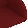 vidaXL Sillas de comedor giratorias 4 unidades terciopelo rojo tinto