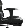 vidaXL Silla gaming con reposapi&eacute;s cuero sint&eacute;tico negro camuflaje