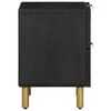 vidaXL Mesita de noche de madera maciza de mango negra 40x33x46 cm