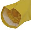 vidaXL Chubasquero impermeable reforzado con capucha 2 pzas M amarillo