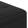 vidaXL Taburete con coj&iacute;n Negro 60 x 60 x 45 cm Cuero sint&eacute;tico