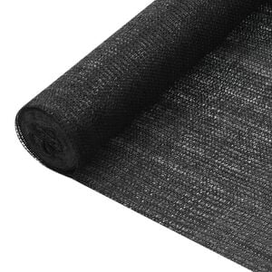 vidaXL Red de privacidad HDPE negro 3,6x25 m 75 g/m&sup2;