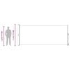 vidaXL Toldo lateral retr&aacute;ctil para patio crema 200x500 cm