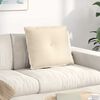 vidaXL Cojín de Espalda Crema 60 x 50 cm Tela de pana