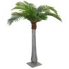 vidaXL Palmera artificial con 15 hojas verde 200 cm