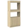 vidaXL Aparador de madera de ingenier&iacute;a roble Sonoma 63x33x140 cm