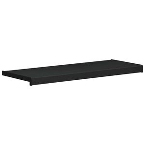 vidaXL Umbral de Ventana Negro con Vetado de Madera 100 x 35 x 4,5 cm