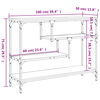 vidaXL Mesa consola madera de ingeniería gris Sonoma 100x30x75 cm