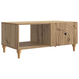 vidaXL Mesa de Caf&eacute; Roble artisan 90 x 50 x 40 cm Madera de Ingenier&iacute;a