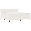 vidaXL Cama tipo Box Spring Crema y 200 x 200 cm Tela de Pana