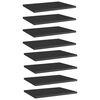 vidaXL Estante estanter&iacute;a 8 uds contrachapada negro brillo 40x30x1,5cm