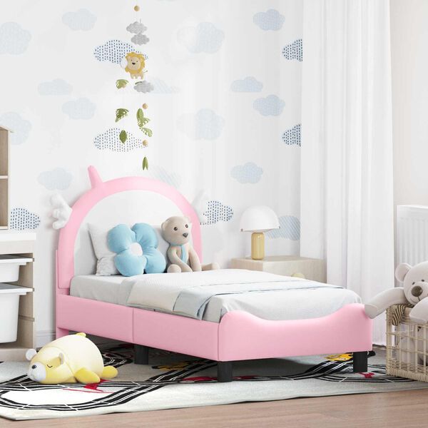 vidaXL Estructura de cama para niños pequeños con cabecera 70 x 140 cm