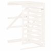 vidaXL Extensi&oacute;n para cobertizo de cubos de basura madera pino blanco