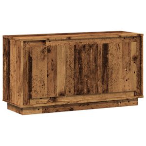 vidaXL Aparador de madera de ingenier&iacute;a envejecida 102x35x55 cm